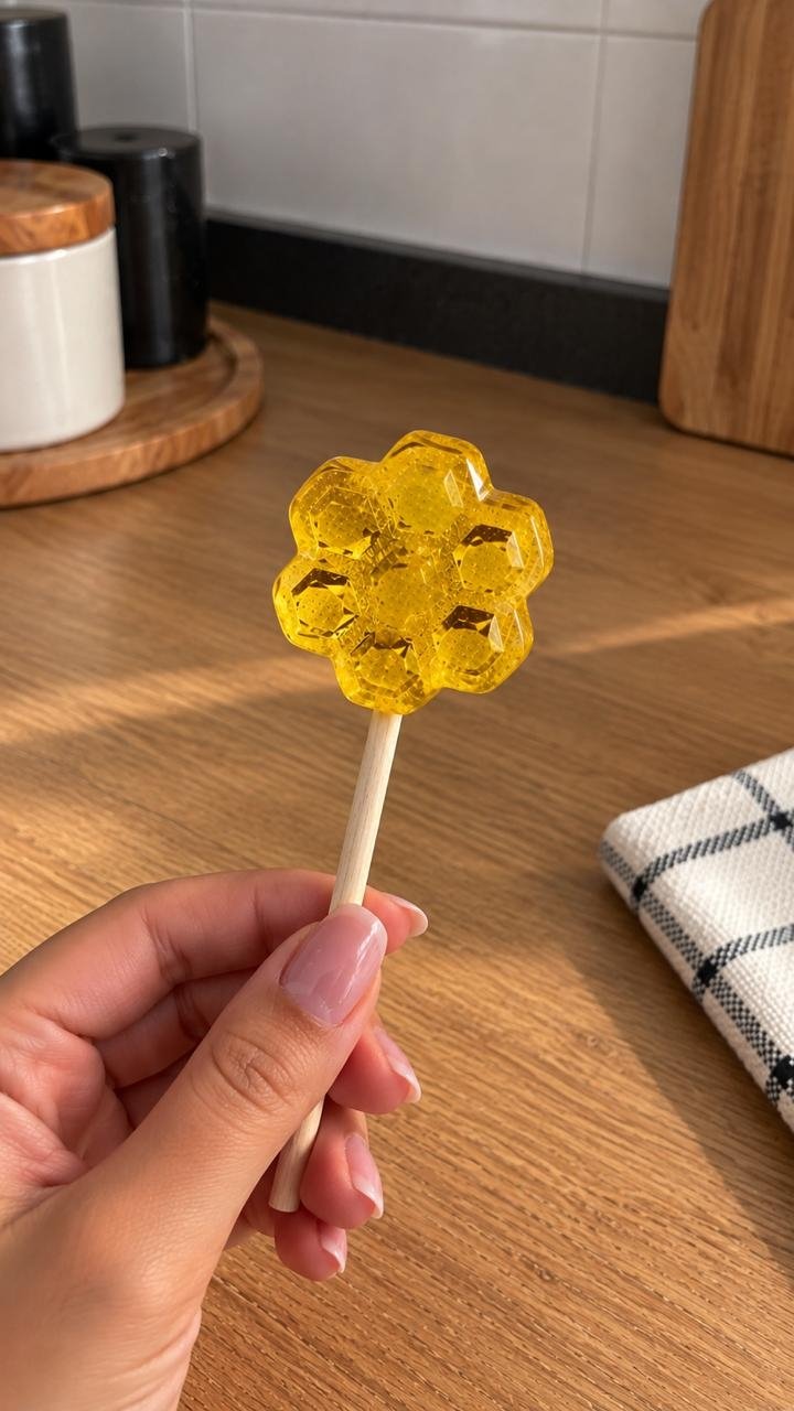 Berry flavored cocktail lollipop