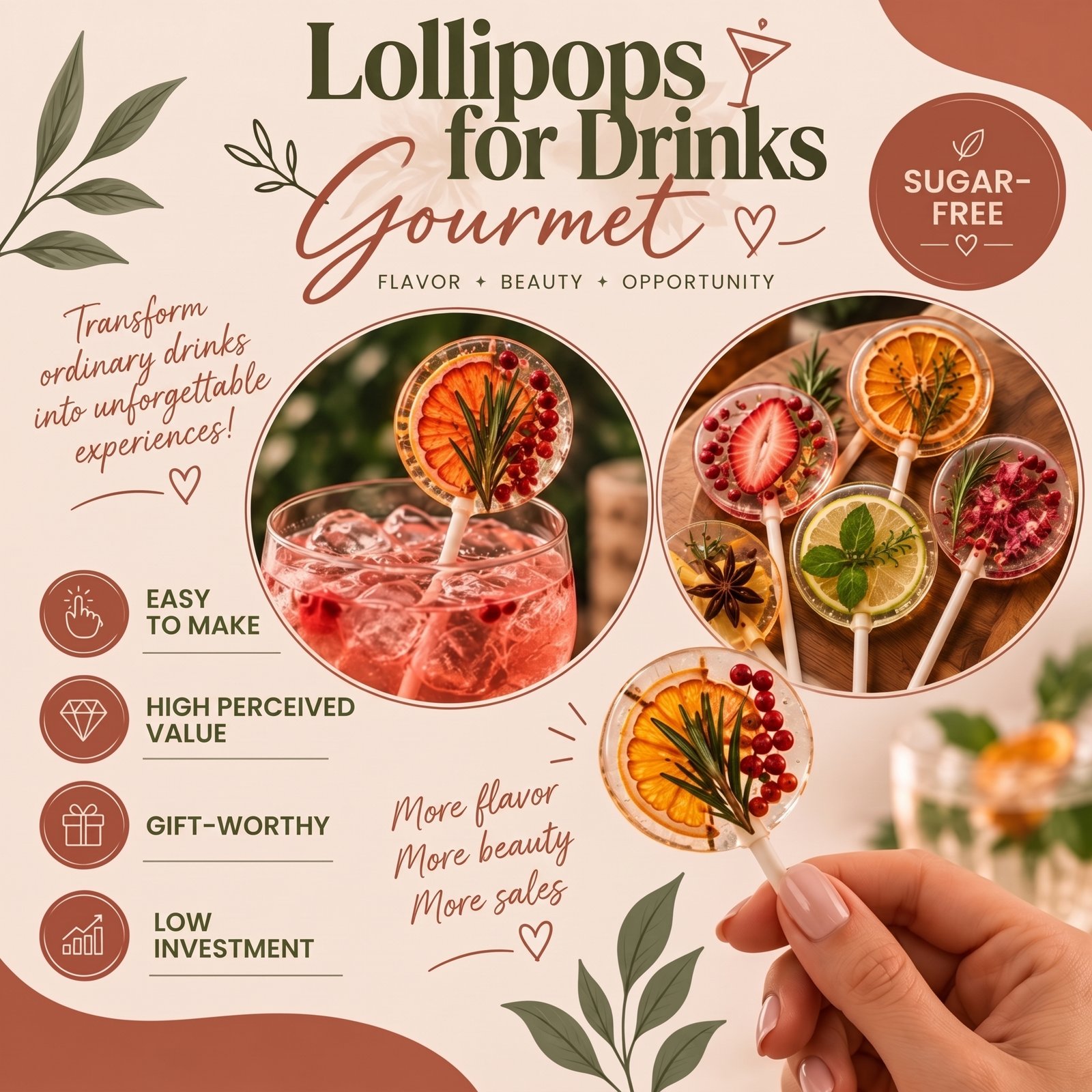 Cocktail Lollipops - Taste, Beauty, Opportunity